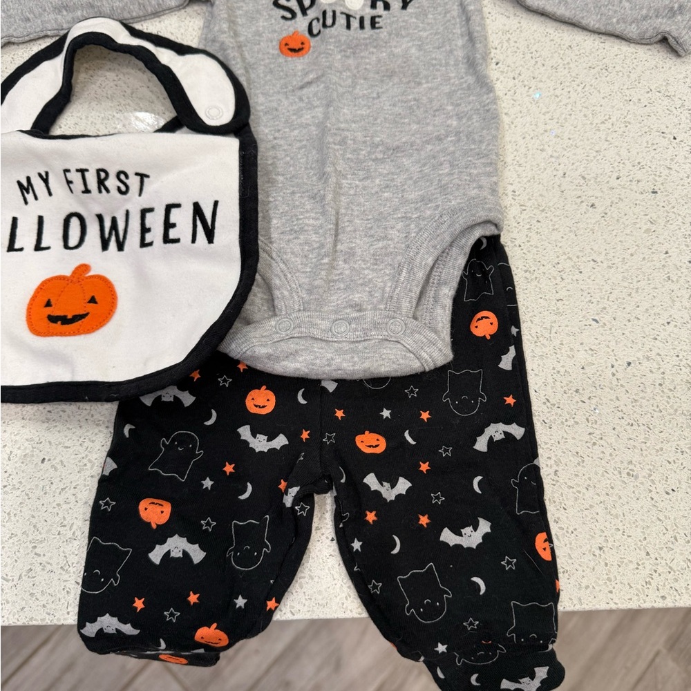 Child of Mine Halloween Costume Set - Gray and Black